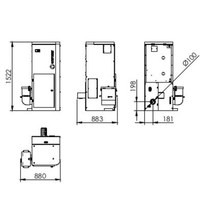 Caldeira a Pellets Ecoforest Vap 24