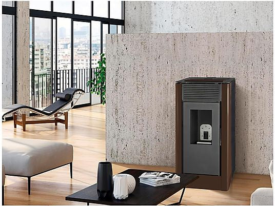 Hidroestufa de Pellets - TJ CALEFACION VELIKA, 15 kW , Negro