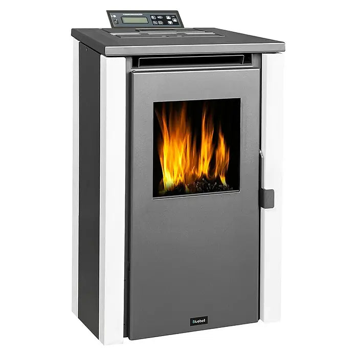 Estufa de pellets Lake K7
7 kW, Volumen de calefacción: 150 m³, Blanco/Antracita