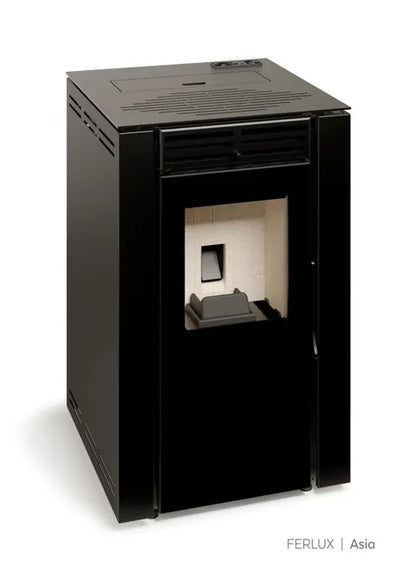 Estufa de pellet TJ Asia Negra de 4.9 kw