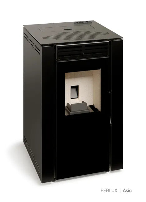 Estufa de pellet TJ Asia Negra de 4.9 kw