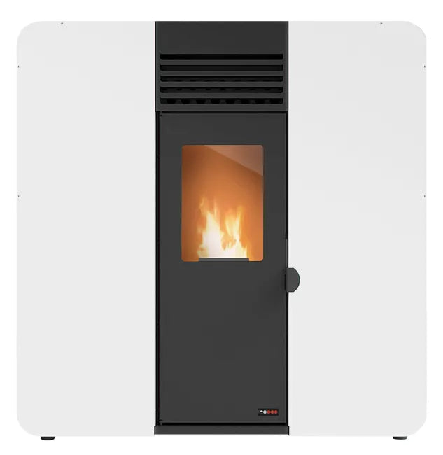 Estufa de pellet canalizable REDPOD First Advance Slim 8 kW blanca