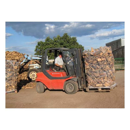 Leña para estufas a granel paletizada